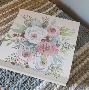 💜2 for $10💜 Bundle and save Floral Box - Pink, Green, and Cream